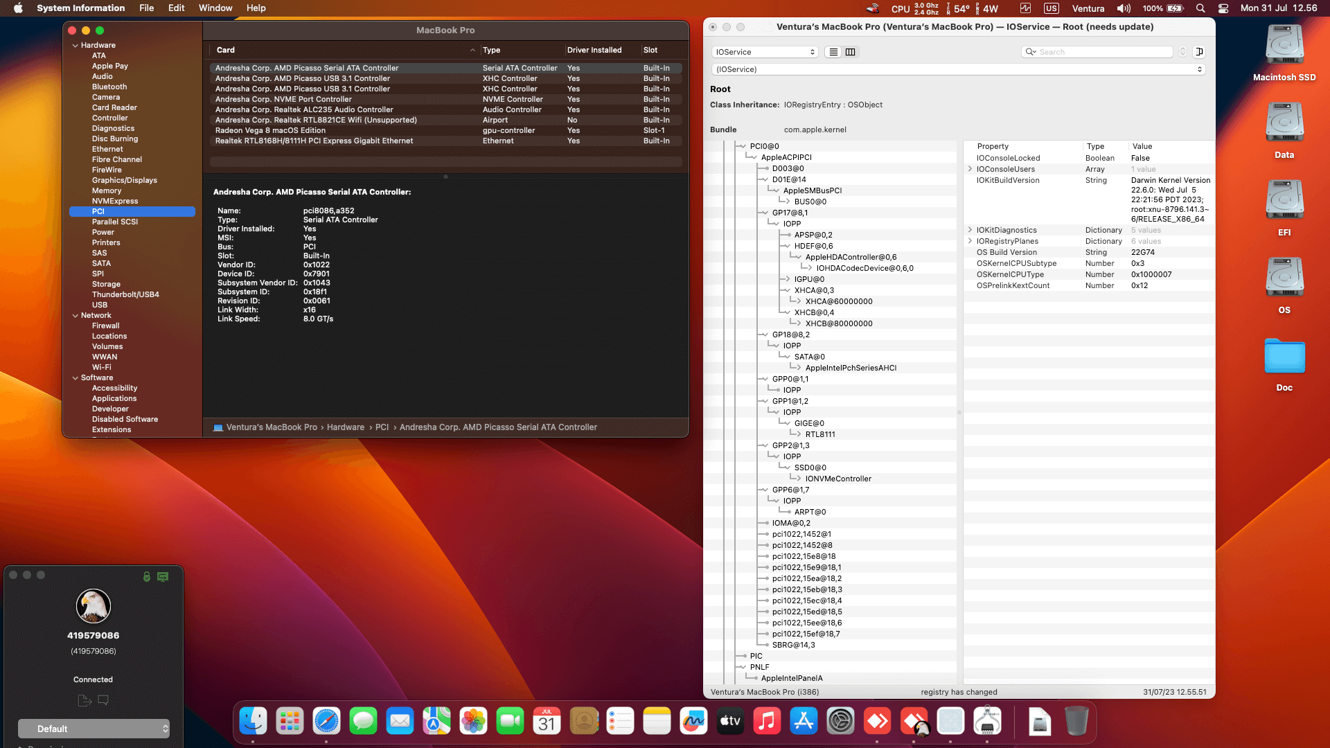 Asus TUF Gaming FX505DD DR5N6 [AMD Ryzen 5 3550H + Radeon Vega 8 + I2C]   OpenCore 1